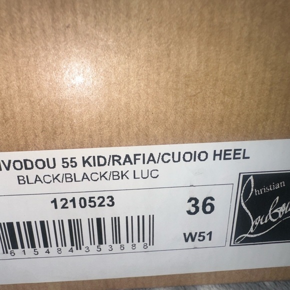 Christian Louboutin Black Heels with Embellishments - Picture 3 of 4